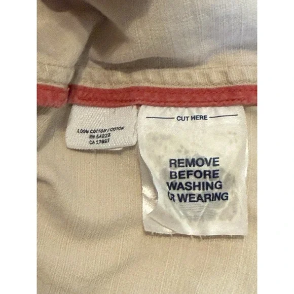 Old Navy Womens S Double Breasted Coat With Belt Rain Beige Streetwear 90's Y2K - Picture 8 of 9